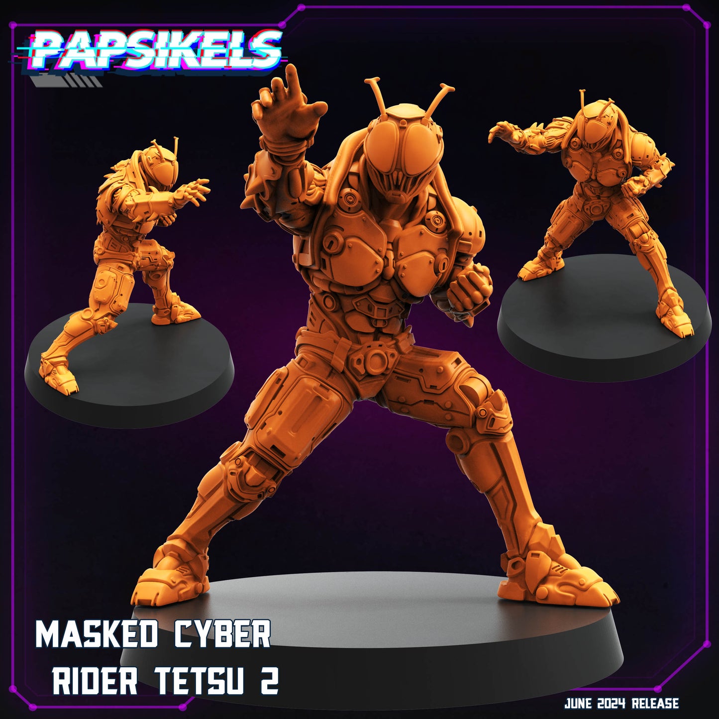 Papsikels - Masked Cyber Rider Tetsu 2 - Cyberpunk 2024 June