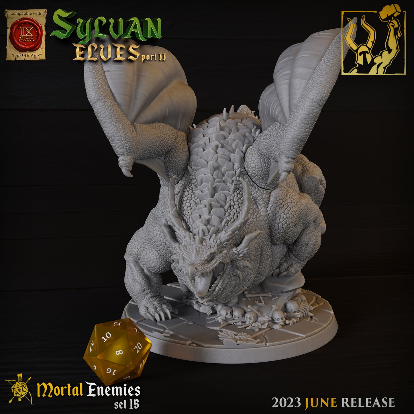 Titan Forge - Themberchaud, Red Dragon, Mortal Enemies #15 - Sylvan Elves ll 2023 April