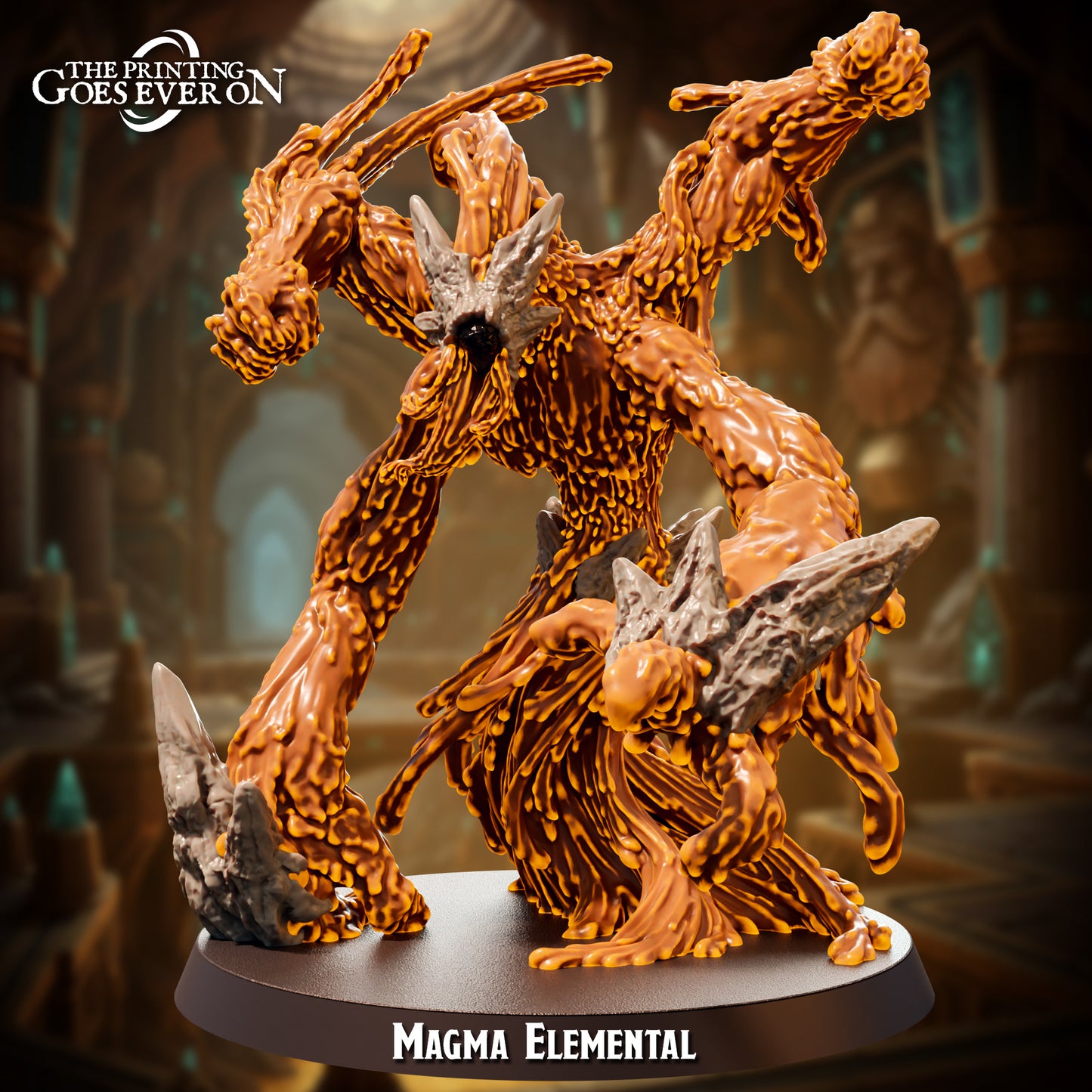 The Printing Goes Ever On - Magma Elemental (Large) - Spiders of the Forge 2025 November