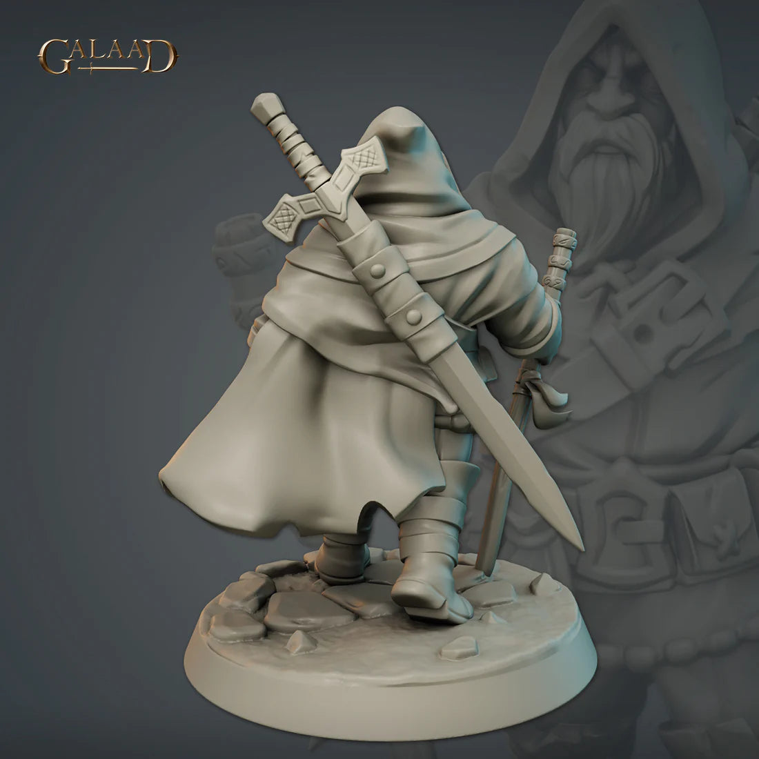 Galaad - Male Dwarf 01 Fighter - Caravan and Dwarves 2023 September