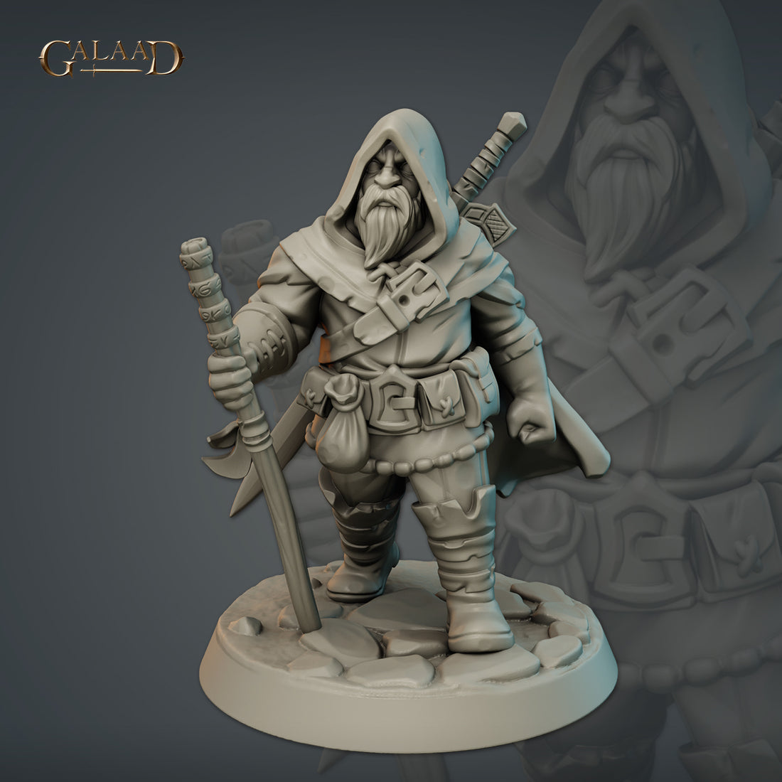 Galaad - Male Dwarf 01 Fighter - Caravan and Dwarves 2023 September