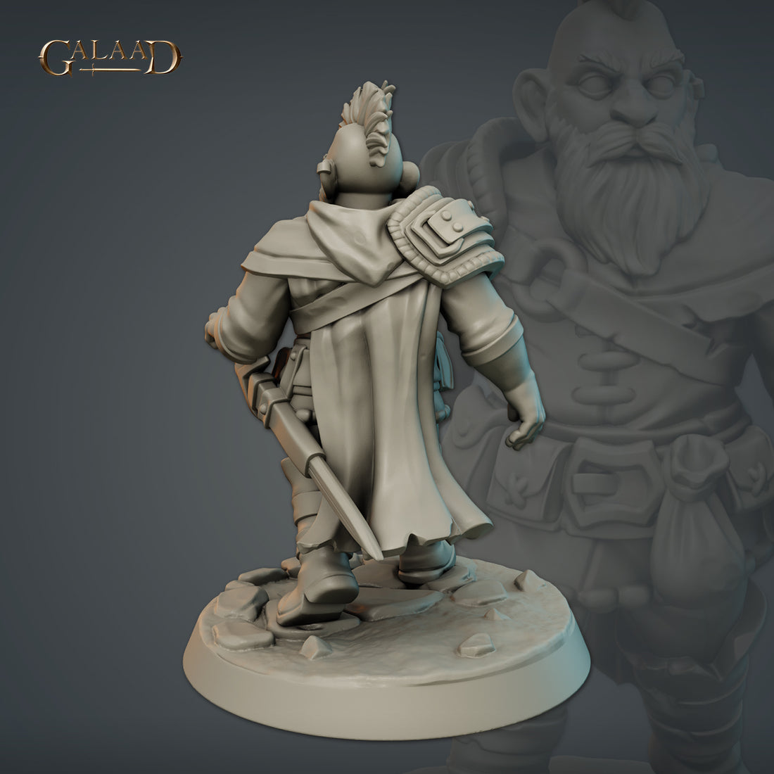 Galaad - Male Dwarf 02 Fighter - Caravan and Dwarves 2023 September