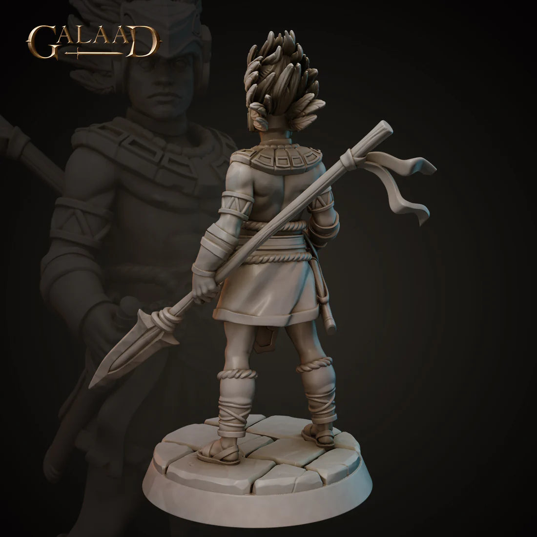 Galaad - Male Fighter 01 Human - Aztecs 2023 April