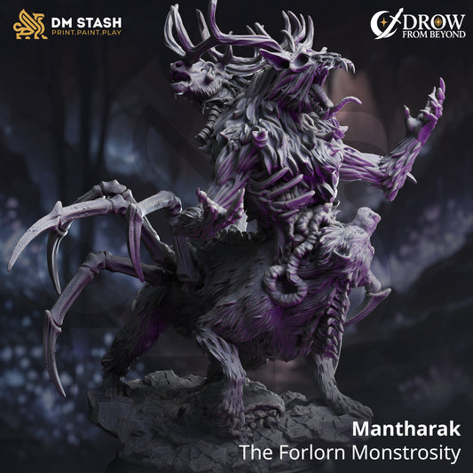DM Stash - Mantharak, The Forlorn Monstrosity (Huge)- Drow from Beyond 2025 August