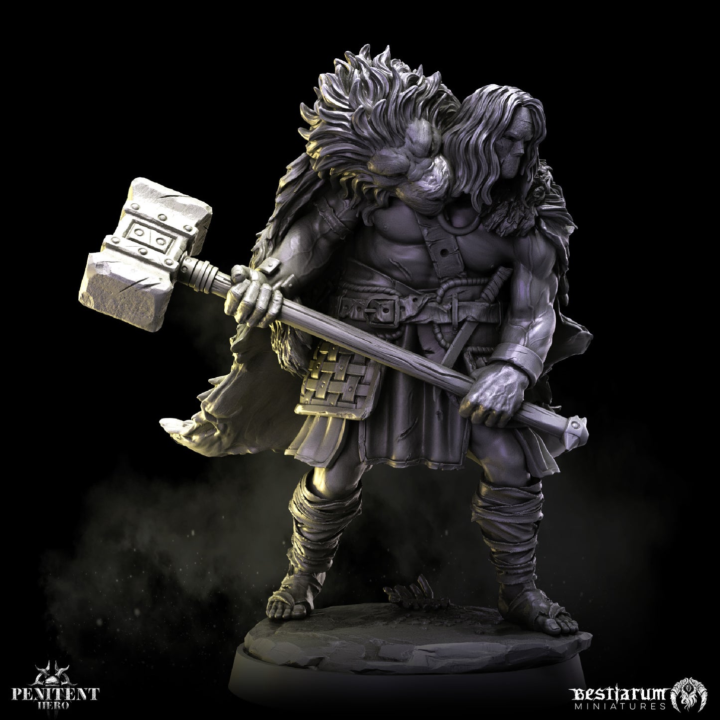 Bestiarum miniatures - Penitent Heroe - Accursed Ettin and The Wilds 2024 January Release