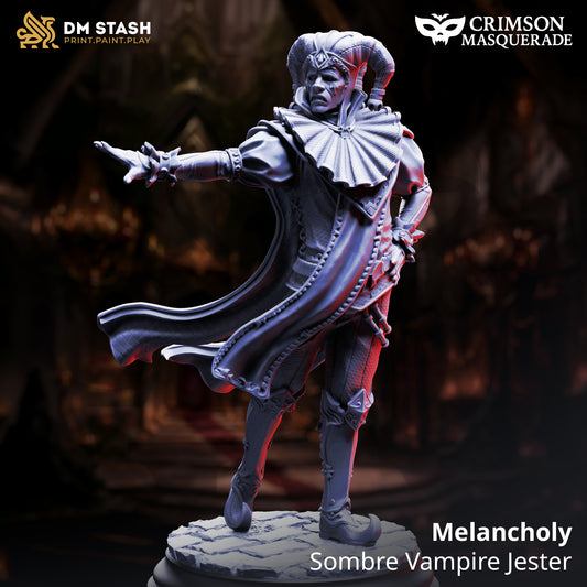 DM Stash - Melancholy, Sombre Vampire Jester (Masked) - Crimson Masquerade 2025 September