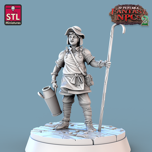 STL Miniatures - Milk Maker B - Fantasy NPCs 2
