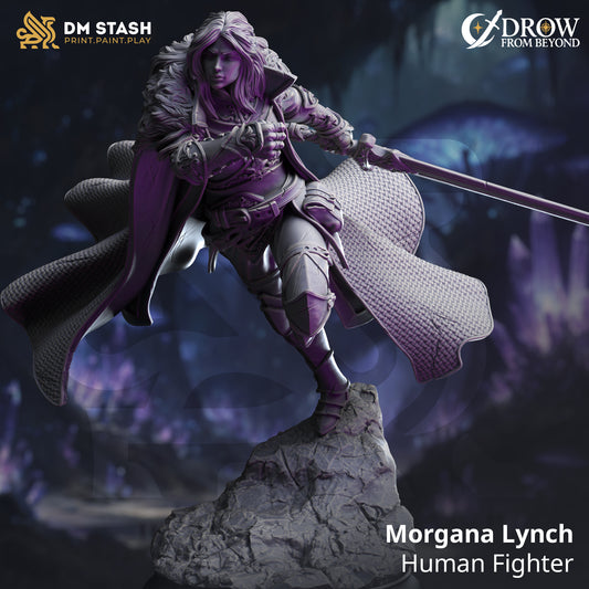 DM Stash - Morgana Lynch, Human Fighter - Drow from Beyond 2025 August