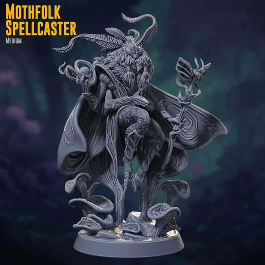 Claymore Miniatures - Mothfolk Spellcaster - The Silk Dynasty - 2026 January