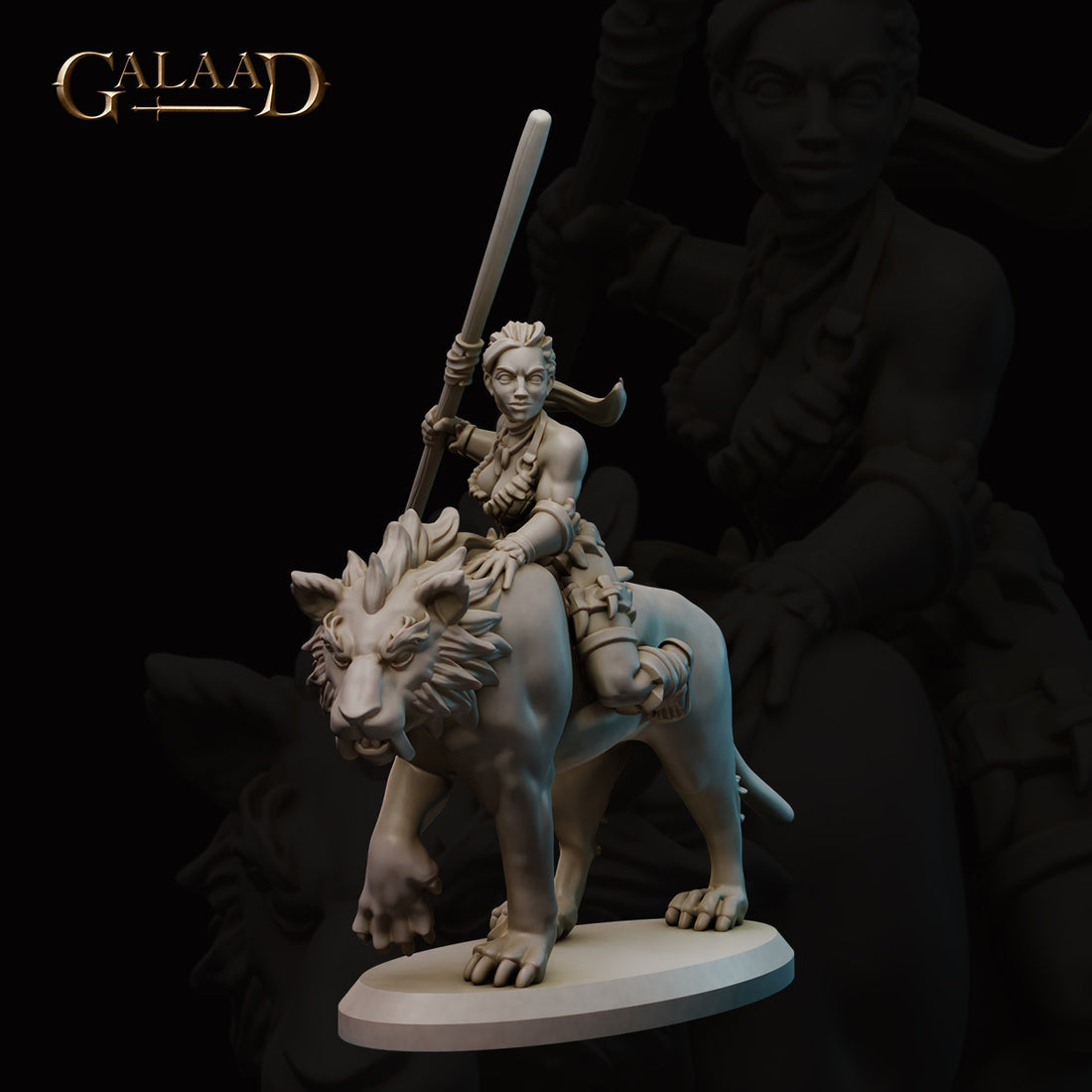 Galaad - Mounted Amazon Spear Human Monk - Amazon and Shamans 2022 Noviembre
