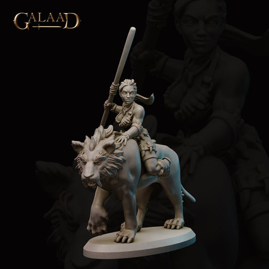 Galaad - Mounted Amazon Spear Human Monk - Amazon and Shamans 2022 Noviembre