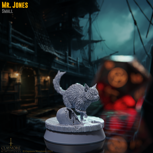 Claymore Miniatures - Mr Jones, Companion Cat (Tiny) - Voyage of the Damned 2025 March