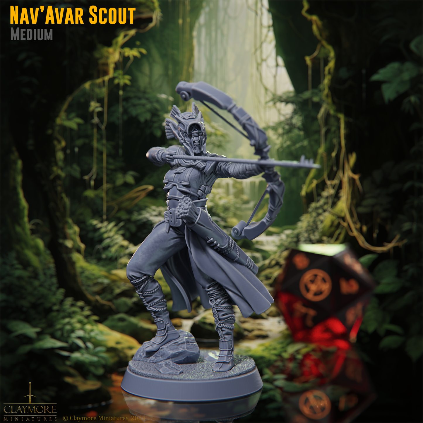 Claymore Miniatures - Nav'avar Scout - Rangers Of The Savage Frontiers 2025 February