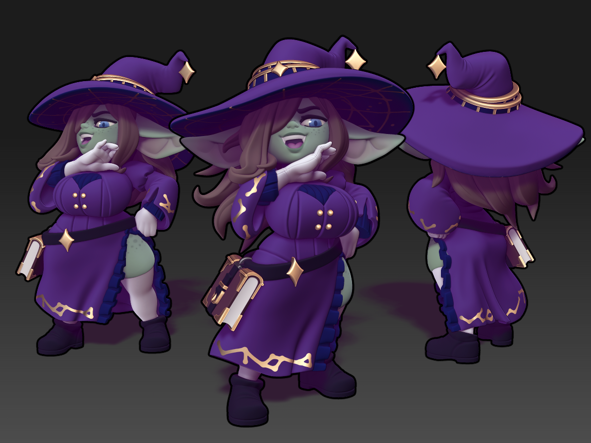 Twin Goddess Miniatures - Nil the goblin witch - 2025 October