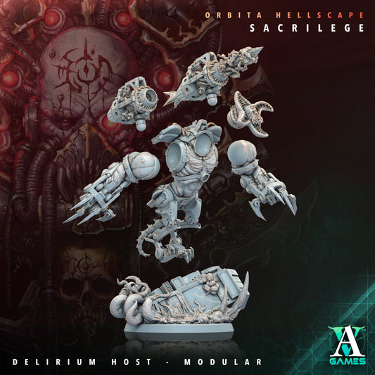 Archvillain Games Sci‐Fi - Delirium Host Custom, Tyranids - Orbita Hellscape Sacrilege 2023 August