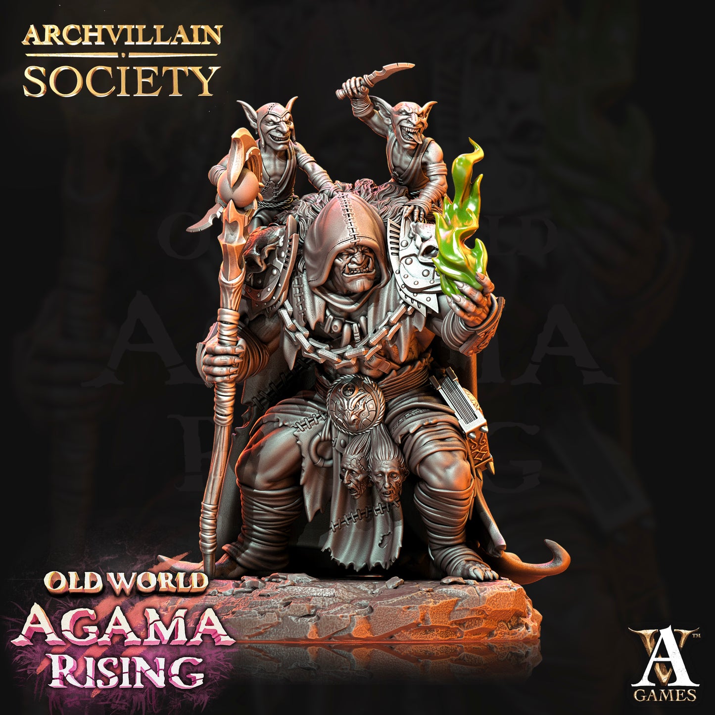 Archvillain Games - Spoguk Orc Warlock Archvillain Society Vol. 2 Agama Shattered Valley 2021 August