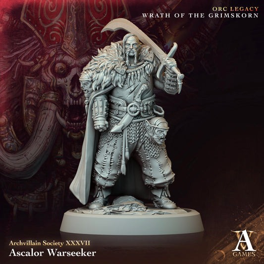 Archvillain Games - Ascalor Warseeker - Archvillain Society Vol.  XXXVII - Orc Legacy, Wrath of the Grimskorn 2024 July