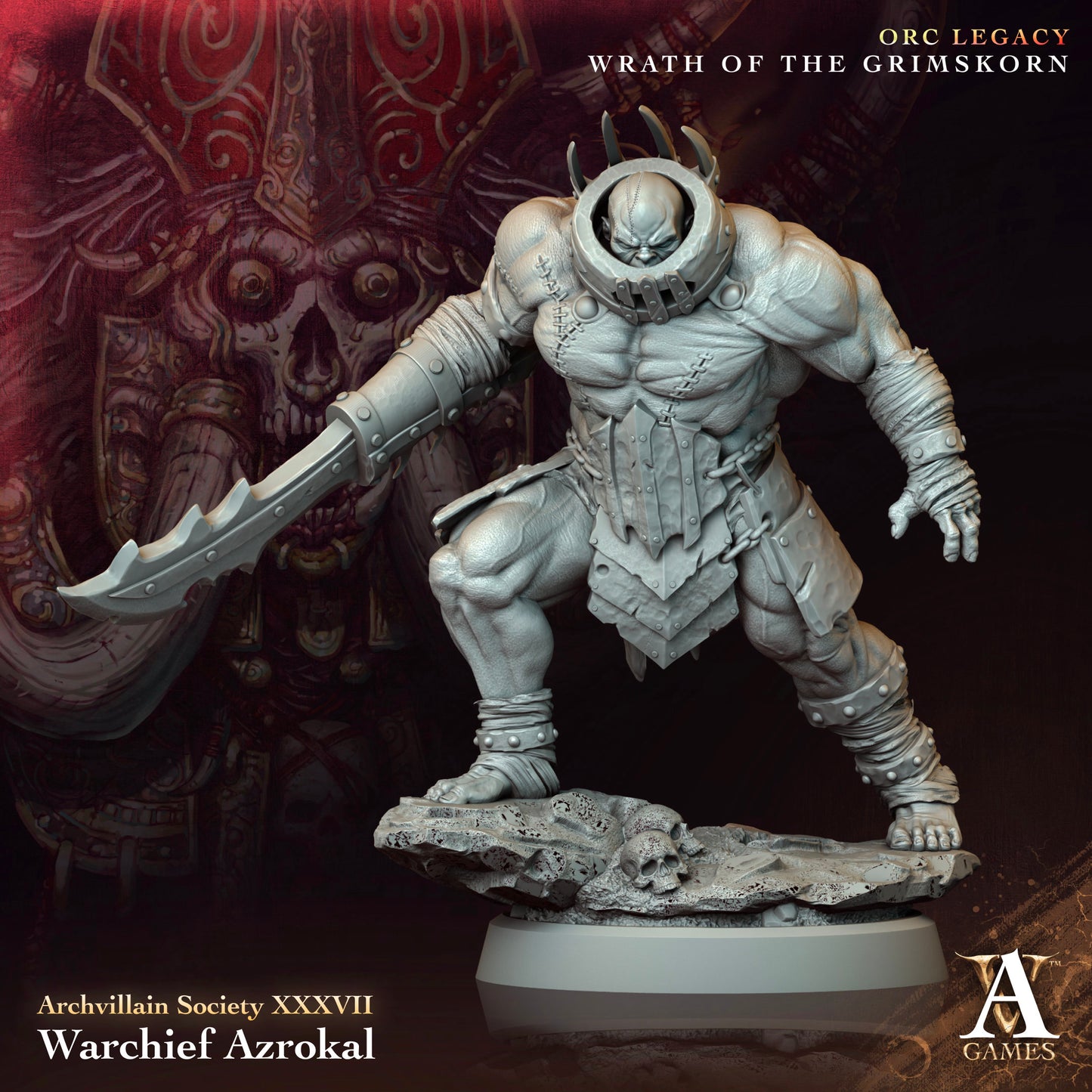 Archvillain Games - Warchief Azrokal - Archvillain Society Vol.  XXXVII - Orc Legacy, Wrath of the Grimskorn 2024 July