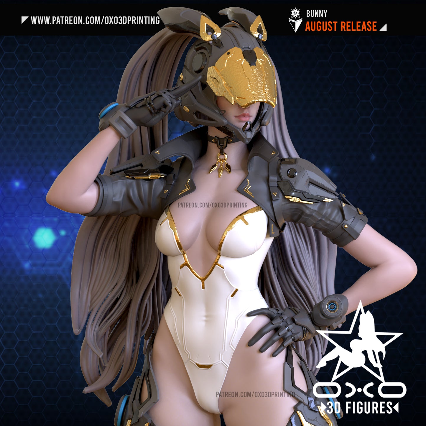 0X03D Figures - Bunny The First Descendant 4cm - 16cm - 22cm