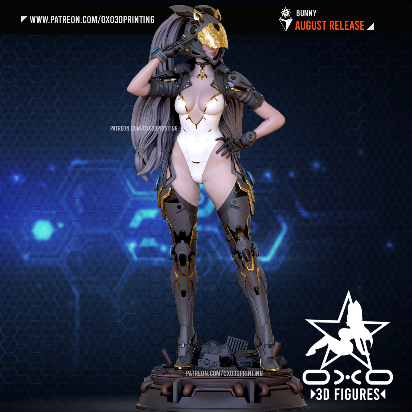 0X03D Figures - Bunny The First Descendant 4cm - 16cm - 22cm