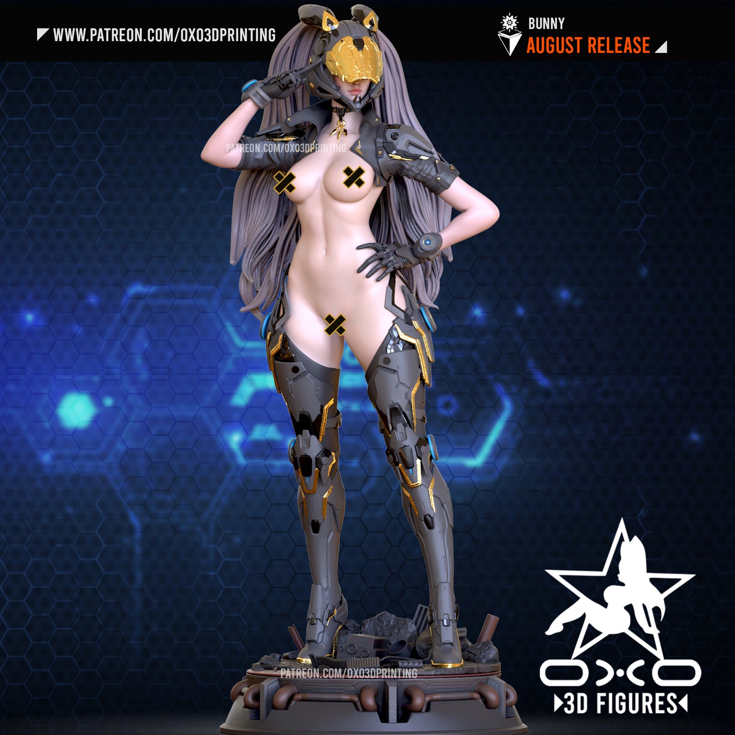 0X03D Figures - Bunny The First Descendant 4cm - 16cm - 22cm