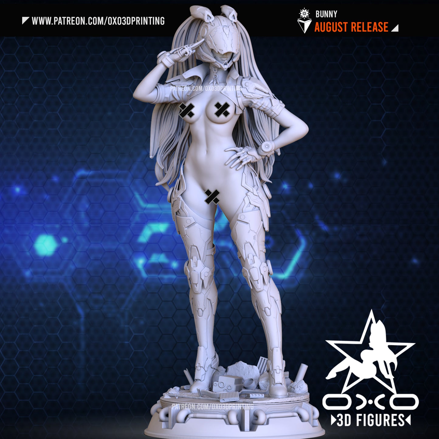 0X03D Figures - Bunny The First Descendant 4cm - 16cm - 22cm