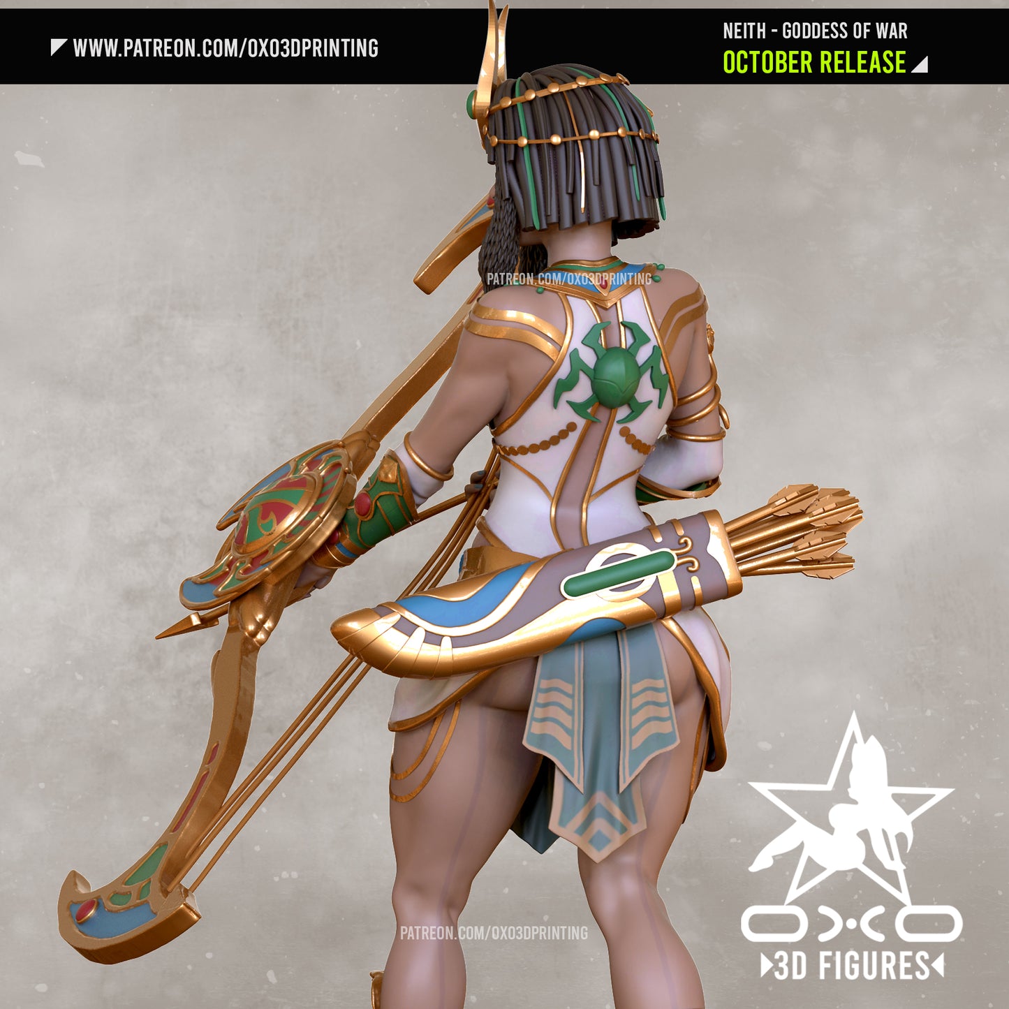 0X03D Figures - Neith Egyptian Goddess