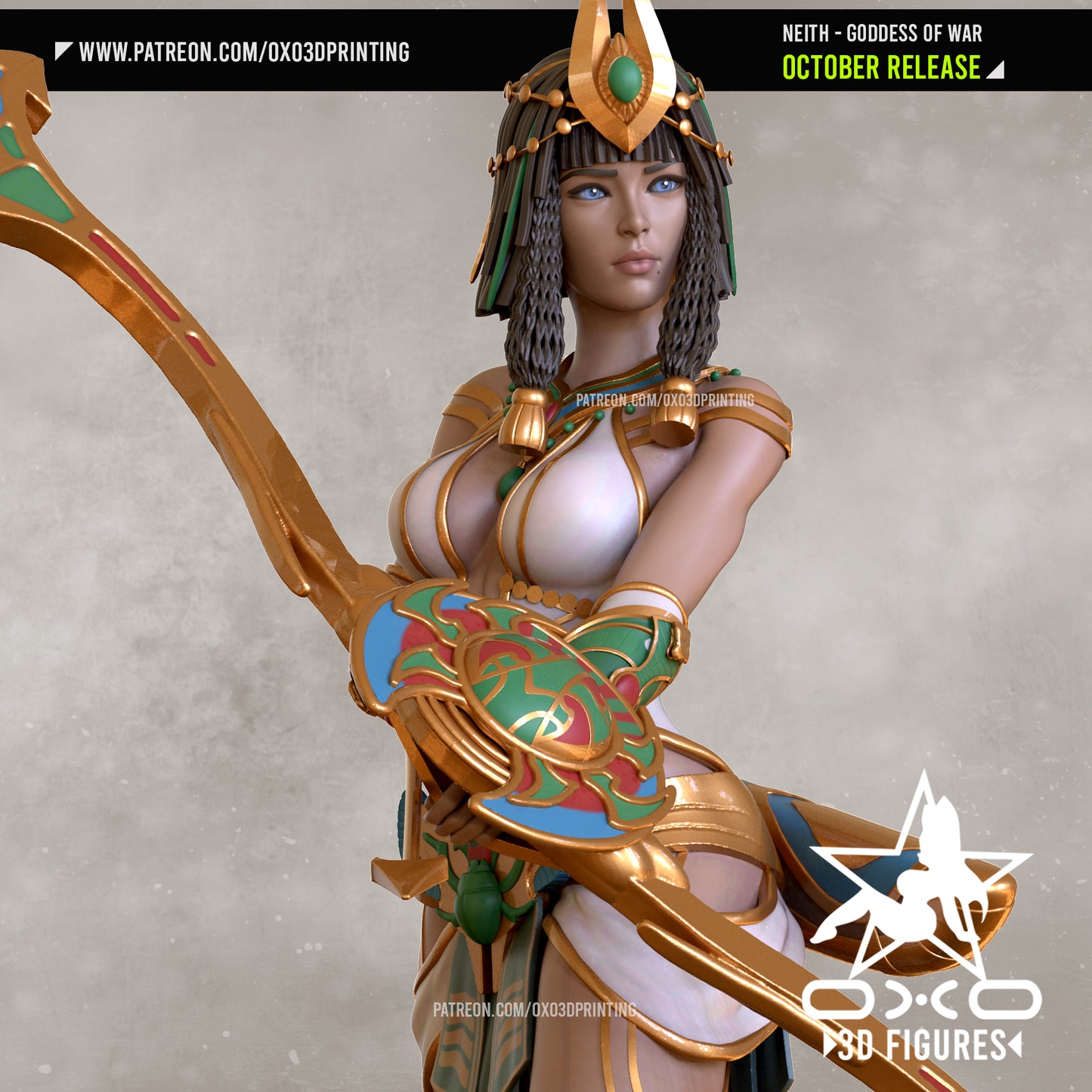 0X03D Figures - Neith Egyptian Goddess