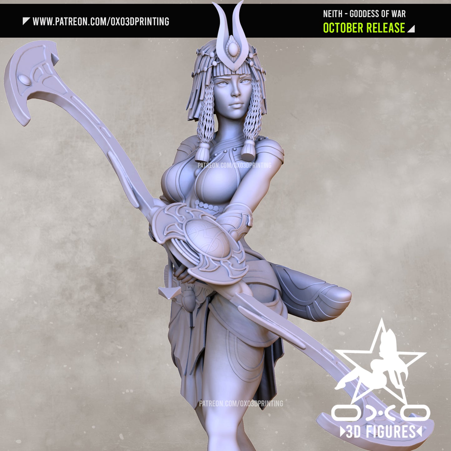 0X03D Figures - Neith Egyptian Goddess