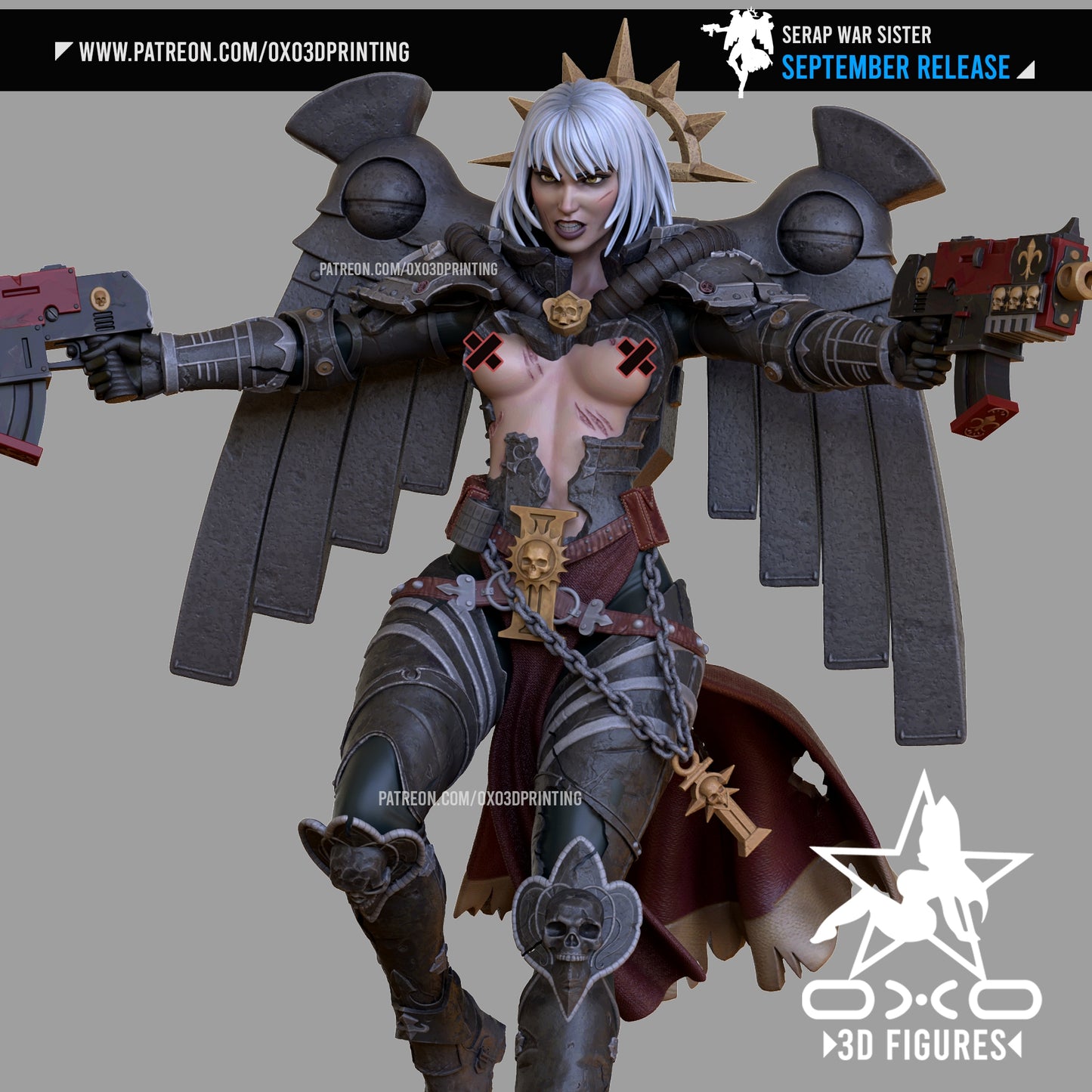 0X03D Figures - War Sister Flying - 16cm and Miniature