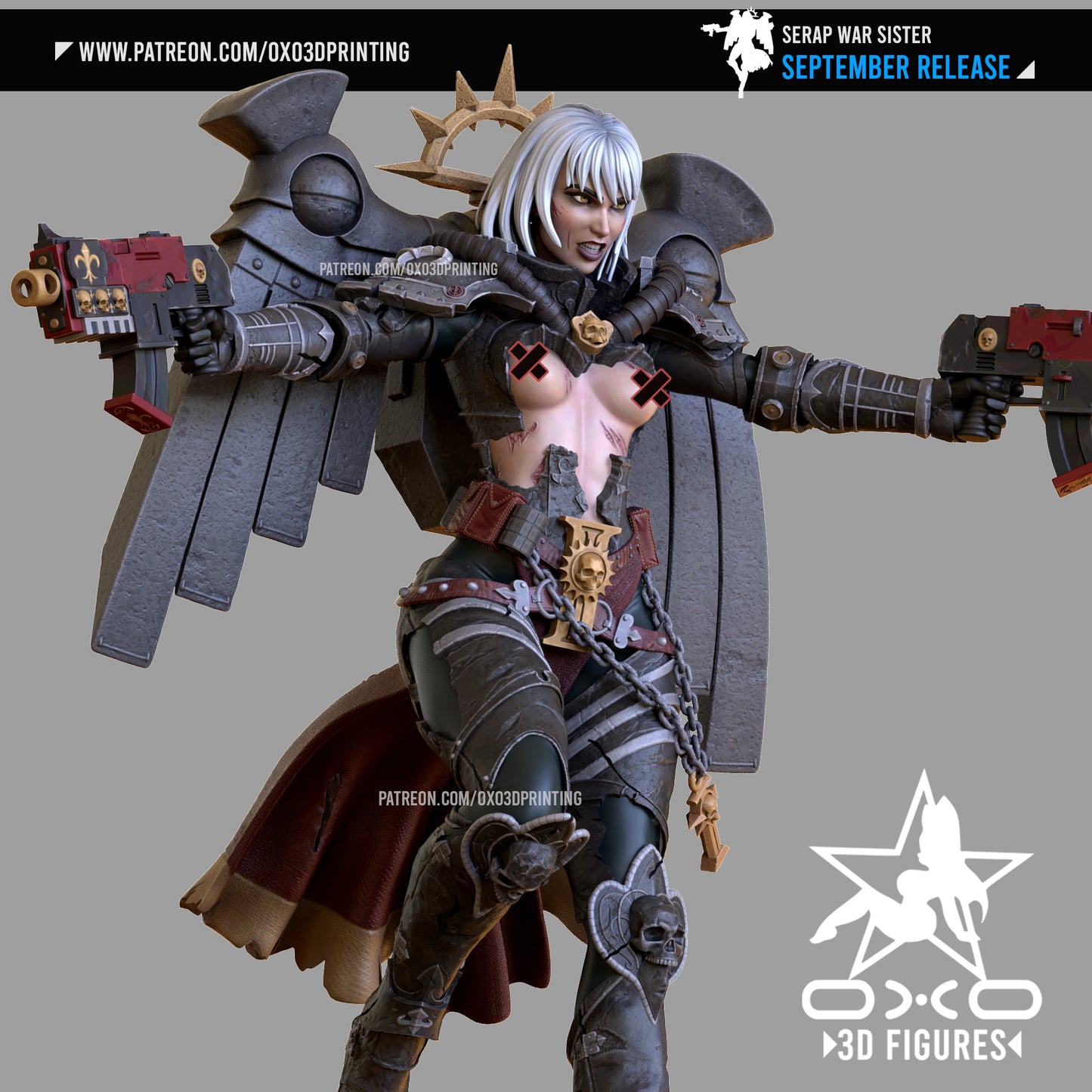 0X03D Figures - War Sister Flying - 16cm and Miniature