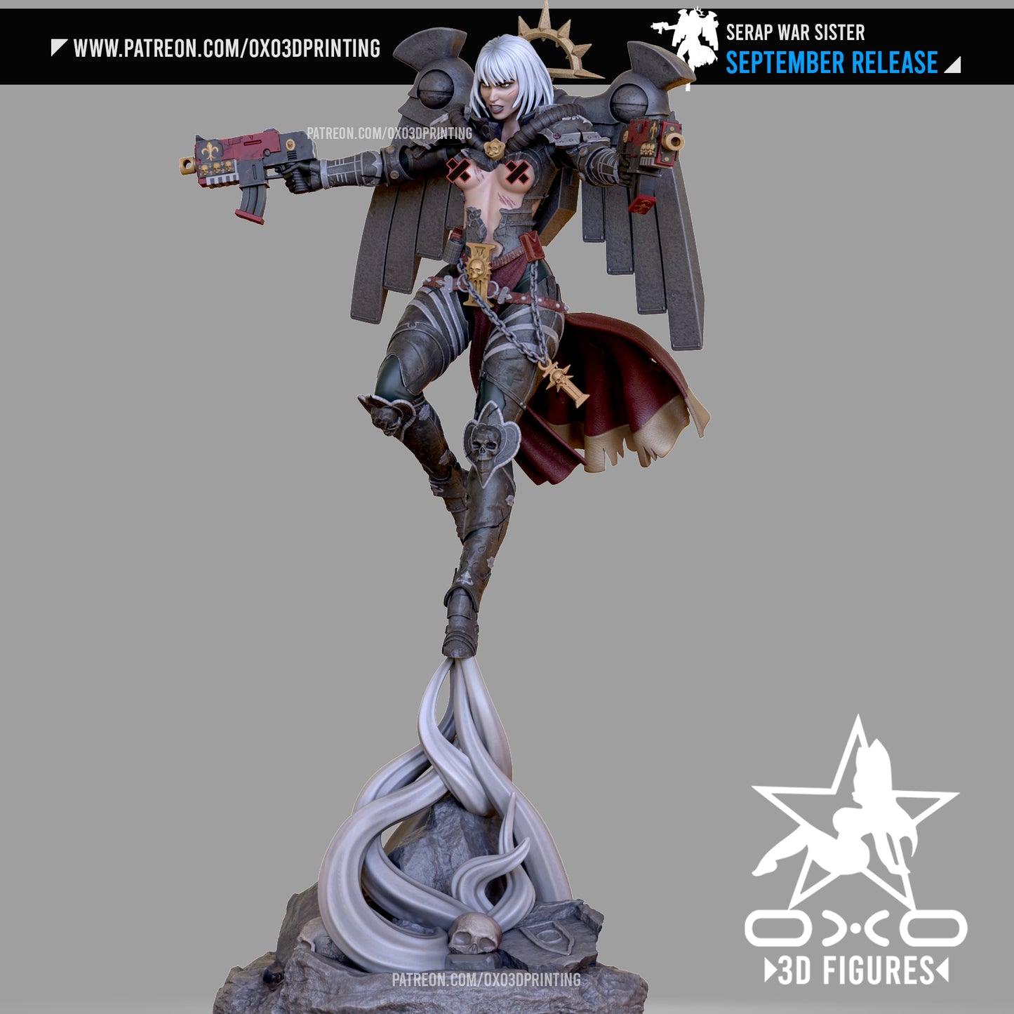 0X03D Figures - War Sister Flying - 16cm and Miniature