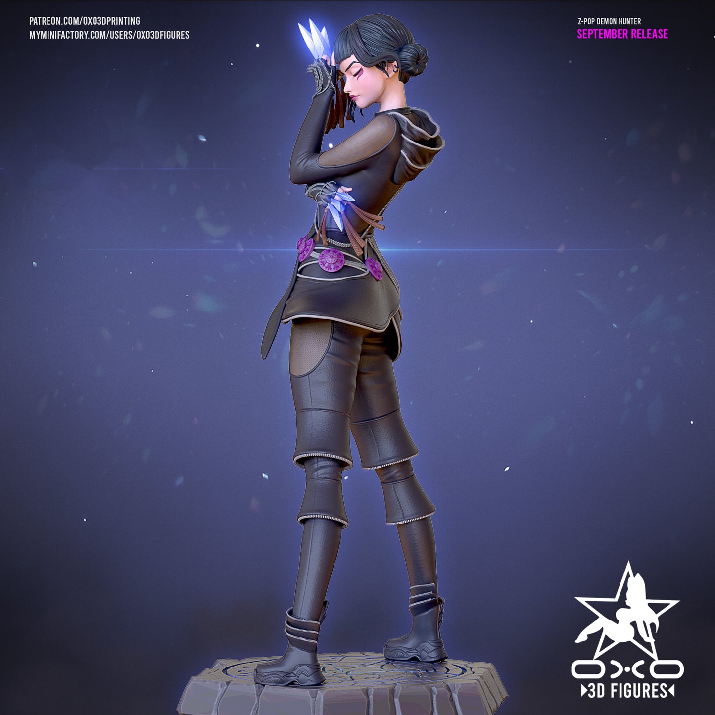 0X03D Figures - Zoey Kpop Demon Hunter, Huntrix