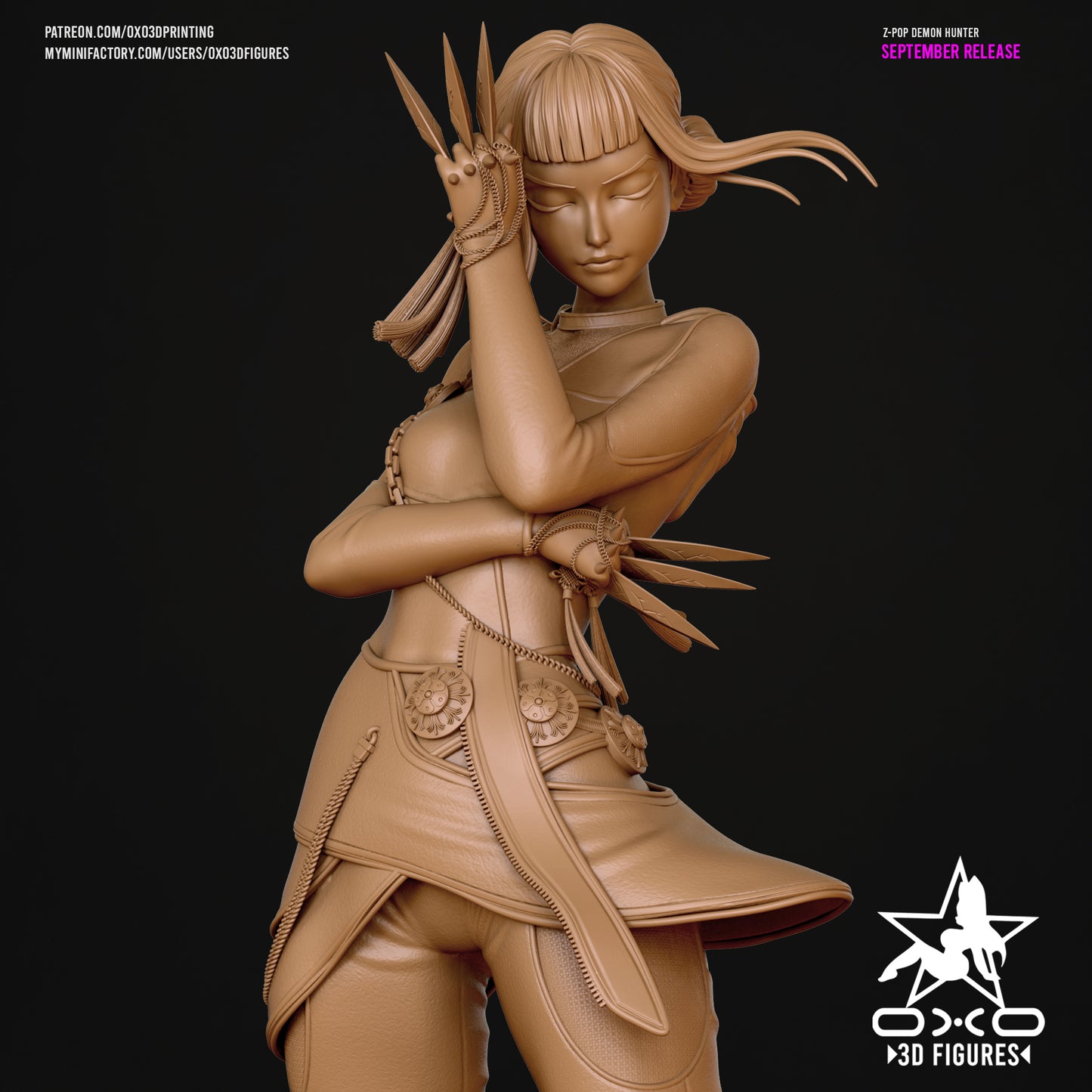 0X03D Figures - Zoey Kpop Demon Hunter, Huntrix