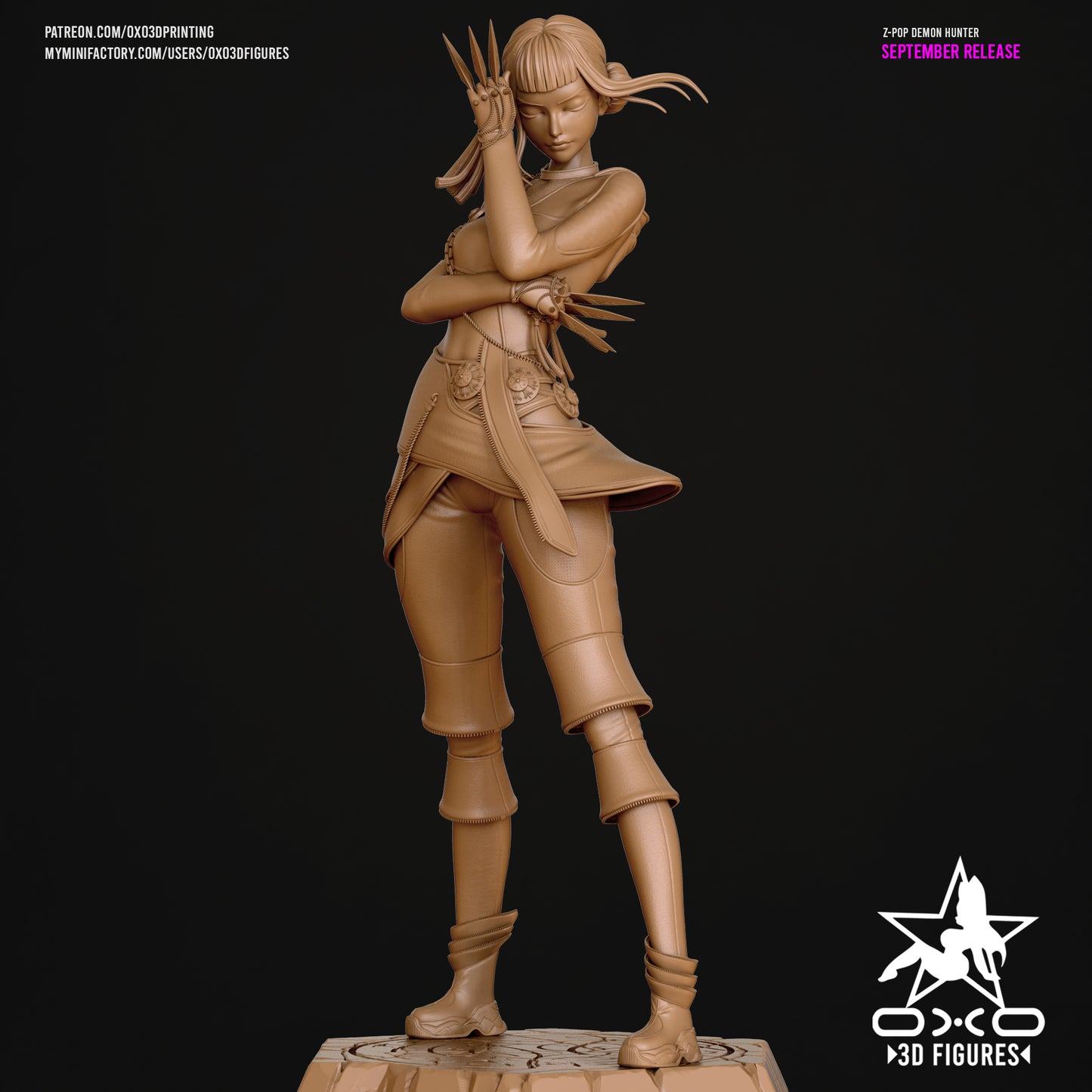 0X03D Figures - Zoey Kpop Demon Hunter, Huntrix