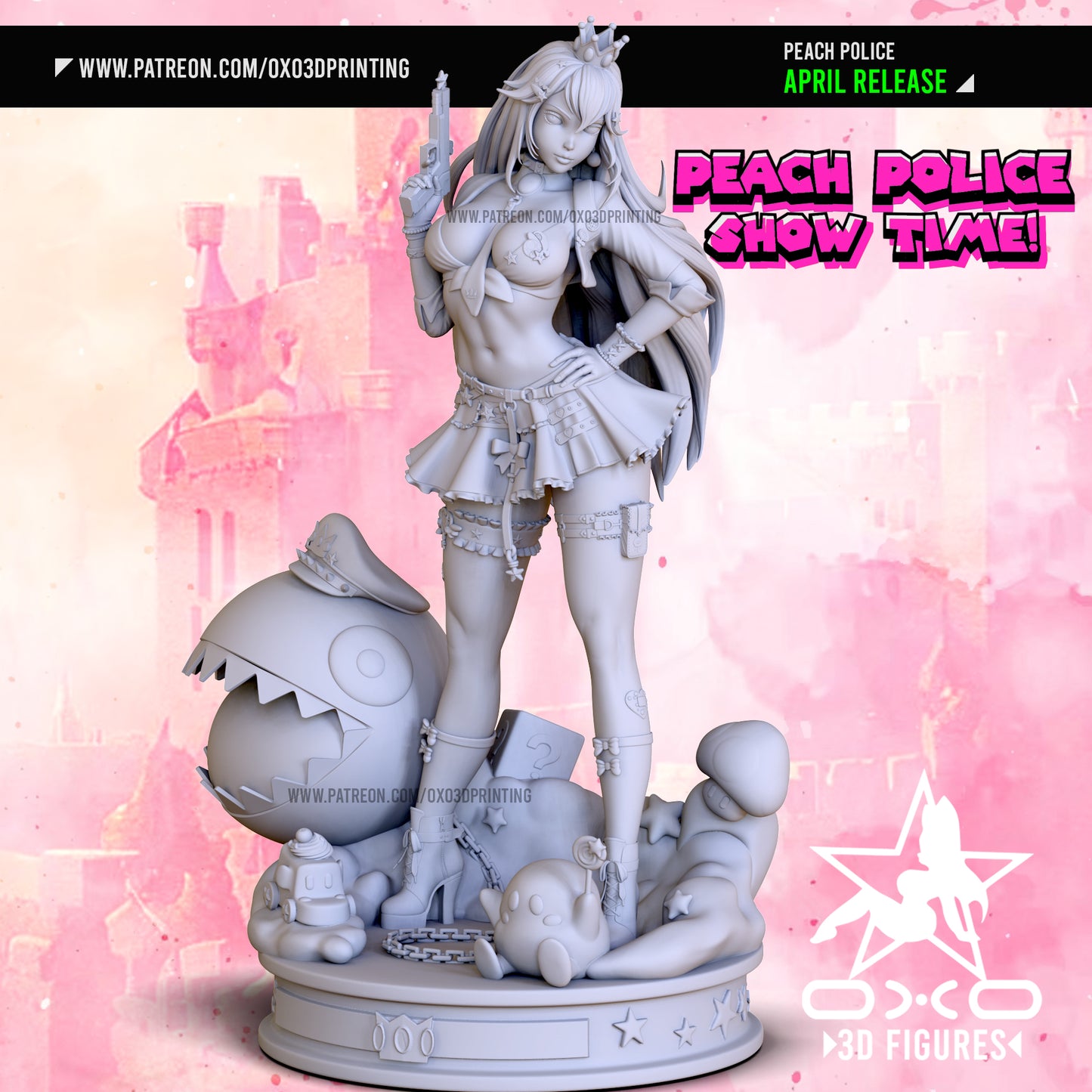 0X03D Figures - Princess Peach Police Standard & NSFW