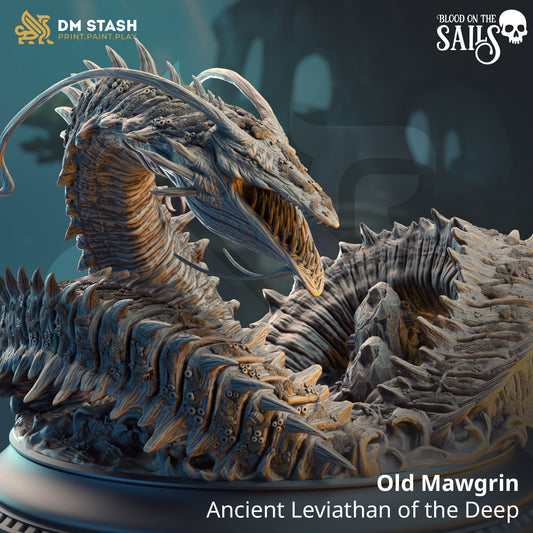 DM Stash - Old Mawgrin, Ancient Leviathan of the Deep (Gargantuan) - Blood on the Sails 2025 July