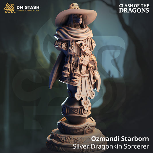 DM Stash - Ozmandi Starborn, Silver Dragonkin Sorcerer (BUST) - Clash of Dragons 2025 June