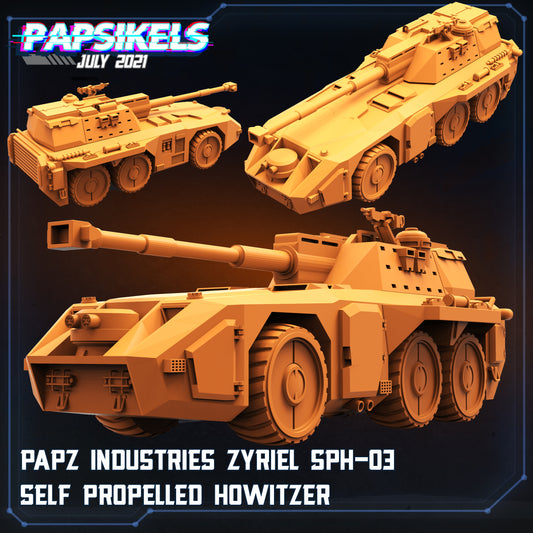 Papsikels - Papz Industries Zyrel SPH-03 Self Propelled Hopwitzer - Alien vs Humans 3 2021 July