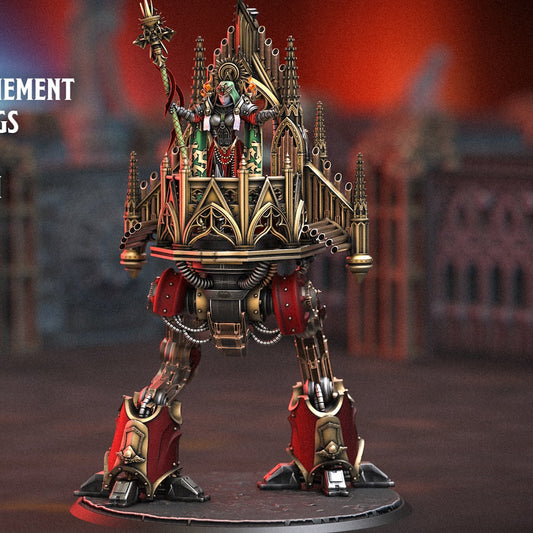 Heroes Infinite Raging Heores -  Eloridaan on Pulpit of Perpetual Atonement, Walker Legs, Adeptas Sororitas - Grim Darkness of the Inquisition 2 #40