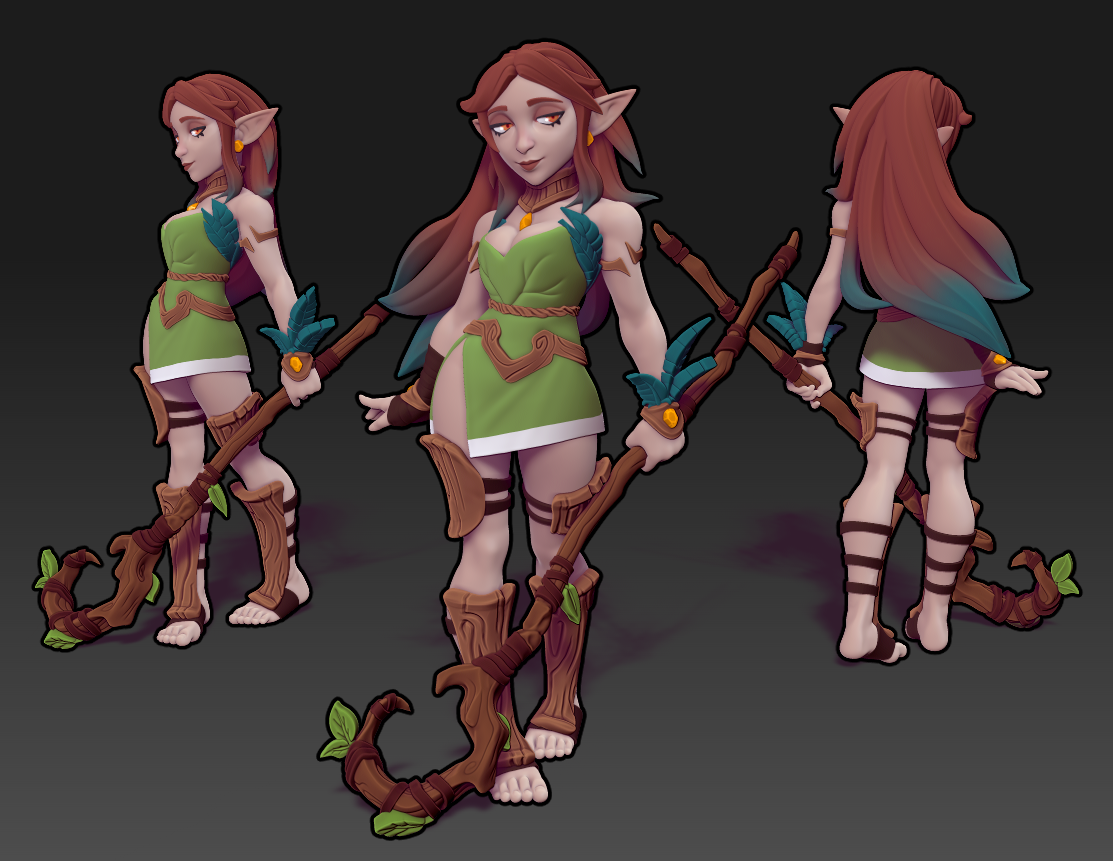 Twin Goddess Miniatures - Patina the Druid - 2025 October