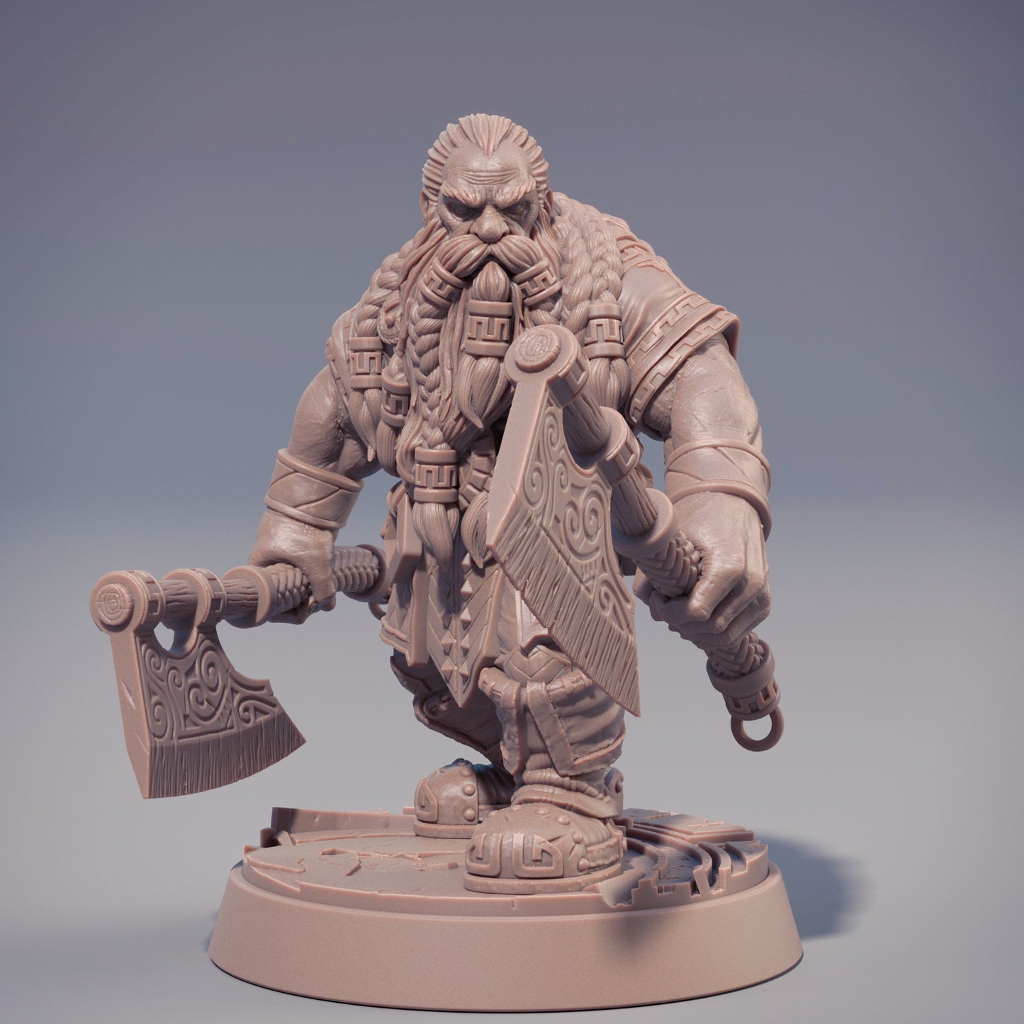 Daybreak Miniatures - Petri ”Red Axes” Redhalla - Dwarfs of the Dark Deep 2020 December