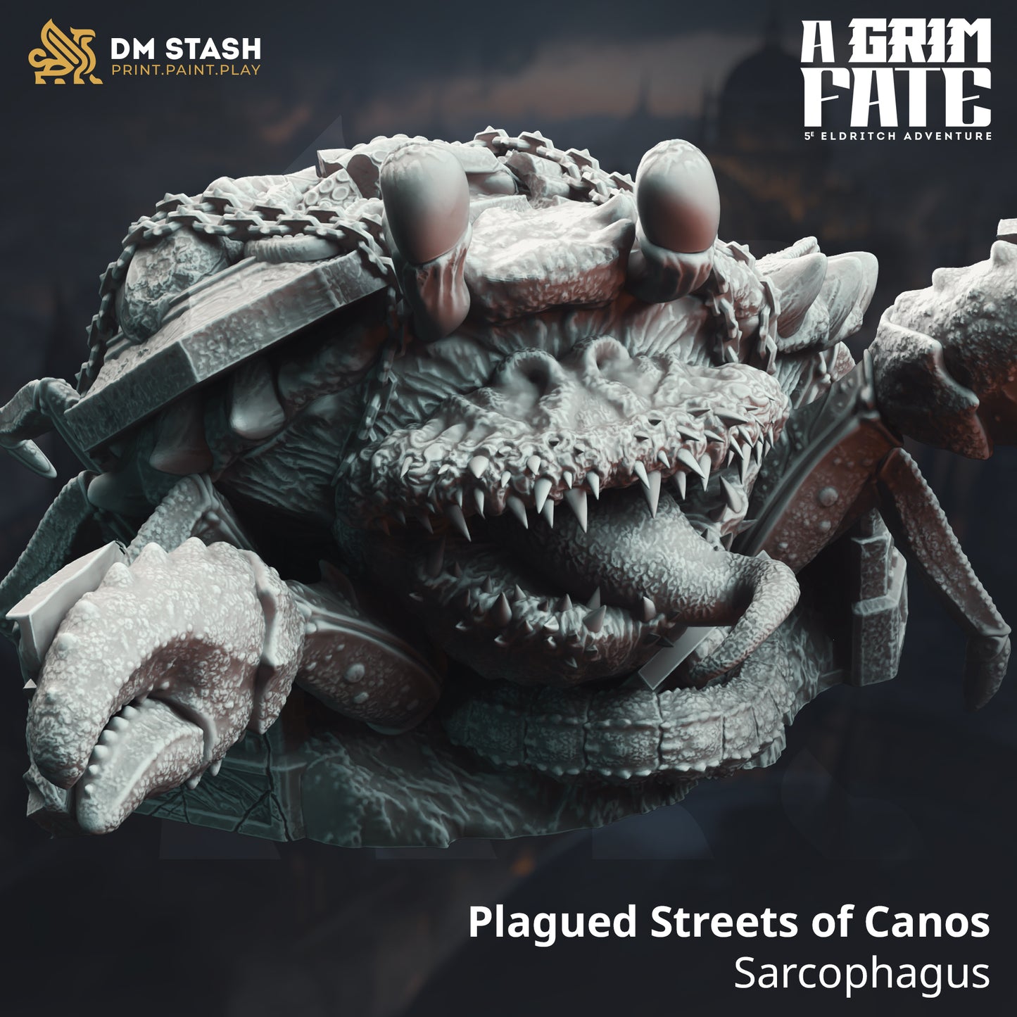 DM Stash - Plagued Streets of Canos, Mimic Sarcophagus  - A Grim Fate 2024 June