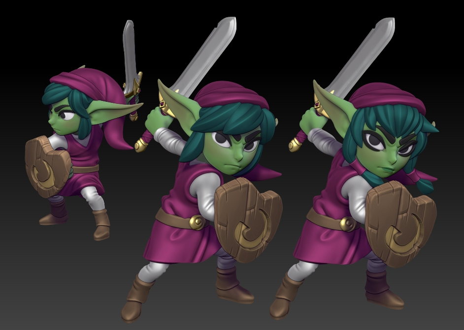 Twin Goddess Miniatures - Plink / Plinkle - Goblin Adventurer - Hero Tier May 2024