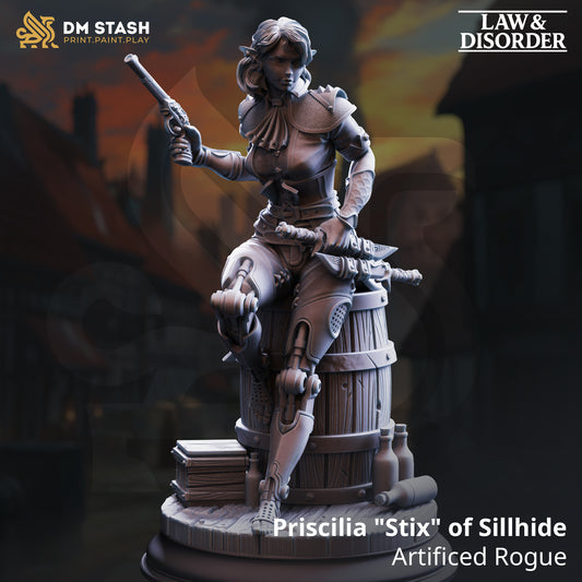DM Stash - Priscilia Stix of Sillhide. Artificed Rogue - Law & Disorder 2025 December