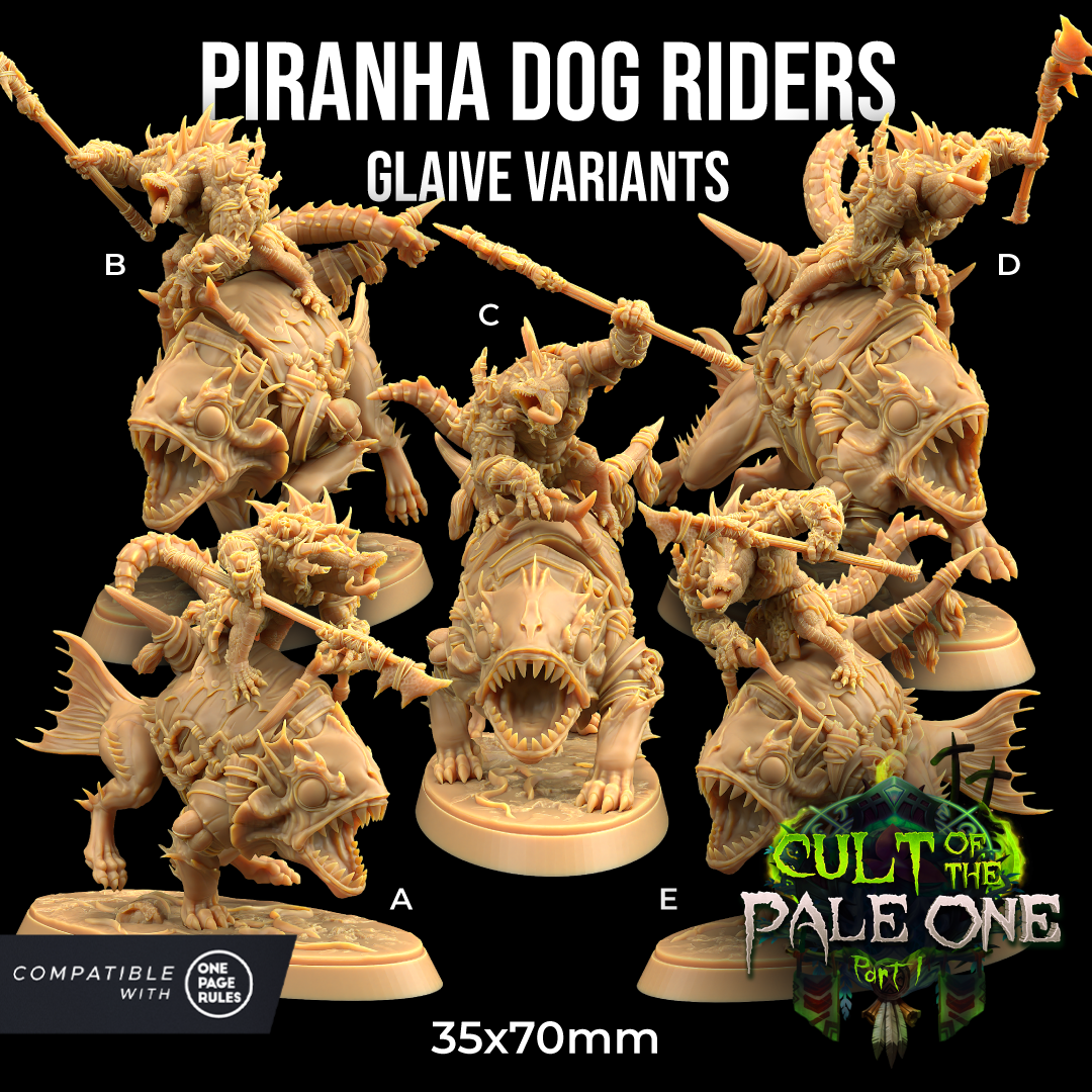 Dragons Trappers Lodge - Piranha Dogs Riders Glaive - Cult of The Pale One Part 1 -2024 November Release 35mm