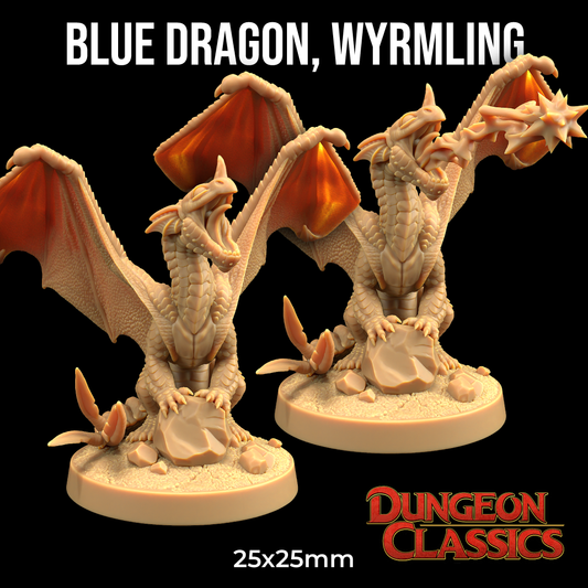 Dungeon Classics -  Blue Dragon, Wyrmling - 2024 December