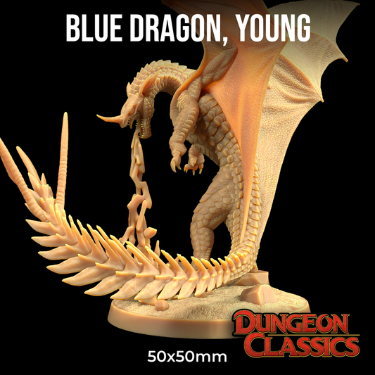 Dungeon Classics - Young Blue Dragon (Large) - 2024 December