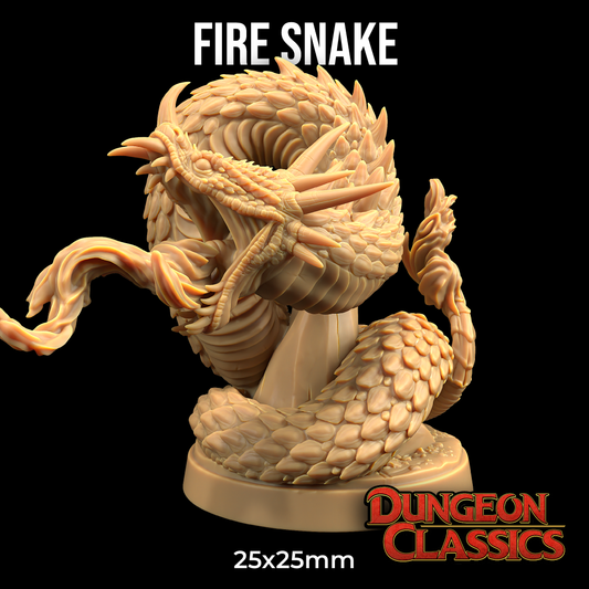 Dungeon Classics -  Fire Snake 2024 November Release 35mm