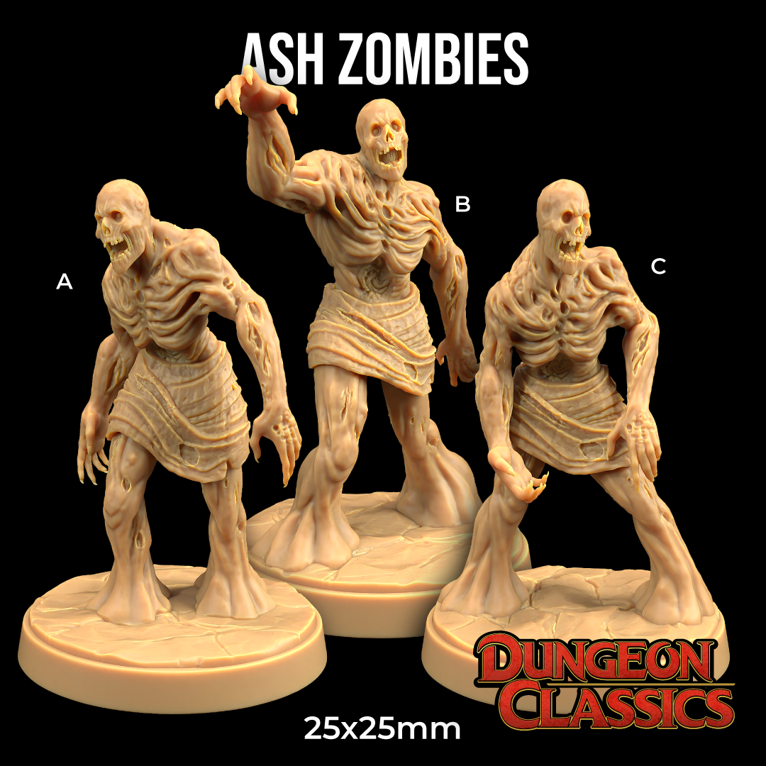 Dungeon Classics -  Ash Zombie 2024 October Release 35mm